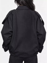 Women's Double-Breasted Stand-Collar Trench Jacket - product photo 7
