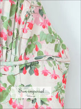 Women’s Floral Pleated Halter Mini Dress Sun-Imperial United States