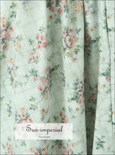 Women’s Green Floral Wired Corset Style Midi Dress Sun-Imperial United States