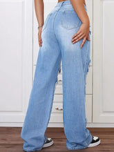 Women's High-Waist Distressed Wide-Leg Jeans - product photo 6