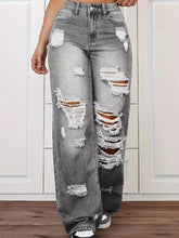 Women's High-Waist Distressed Wide-Leg Jeans - product photo 9