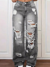 Women's High-Waist Distressed Wide-Leg Jeans - product photo 11