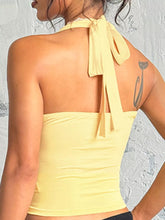 Women's Lace-Detail Ruched Halter Camisole Top - product photo 8