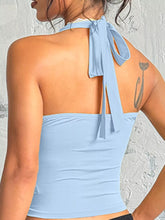 Women's Lace-Detail Ruched Halter Camisole Top - product photo 17