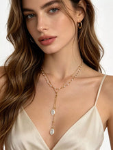 Women's Layered Y-Shaped Synthetic Pearl Pendant Necklace - product photo 2
