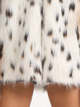 Women's Leopard Print Fur-Trim Turtleneck Coat - product photo 5
