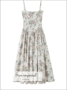 Women’s Long Sling Floral Dress Sun-Imperial United States
