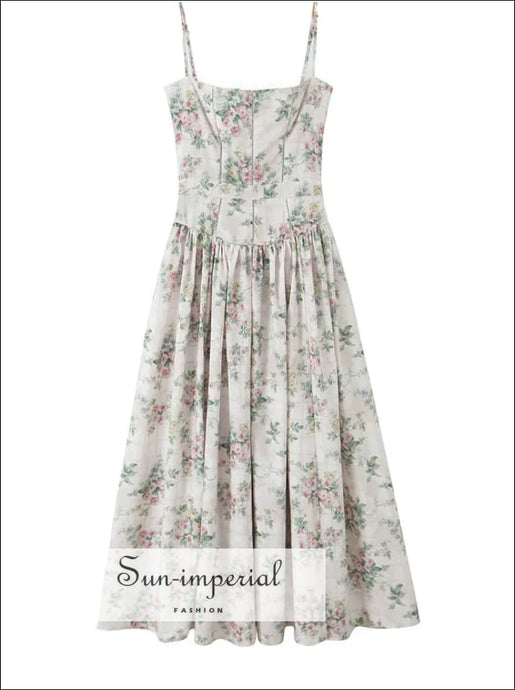 Women’s Long Sling Floral Dress Sun-Imperial United States