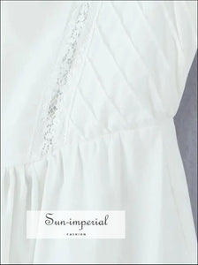 Women’s Long Sling White Dress Sun-Imperial United States