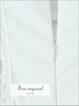 Women’s Long Sling White Dress Sun-Imperial United States