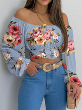 Women's Off-Shoulder Ruched Lace-Up Cropped Blouse - product photo 30