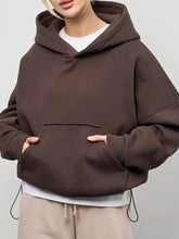 Women's Oversized Drop Shoulder Kangaroo Pocket Hoodie - product image 1
