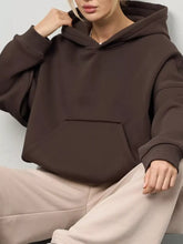 Women's Oversized Drop Shoulder Kangaroo Pocket Hoodie - product image 2