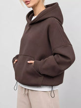 Women's Oversized Drop Shoulder Kangaroo Pocket Hoodie - product image 5