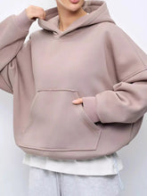 Women's Oversized Drop Shoulder Kangaroo Pocket Hoodie - product image 7