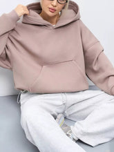 Women's Oversized Drop Shoulder Kangaroo Pocket Hoodie - product image 8