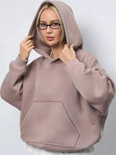 Women's Oversized Drop Shoulder Kangaroo Pocket Hoodie - product image 10