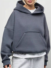Women's Oversized Drop Shoulder Kangaroo Pocket Hoodie - product image 13