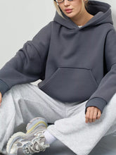 Women's Oversized Drop Shoulder Kangaroo Pocket Hoodie - product image 14