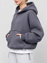 Women's Oversized Drop Shoulder Kangaroo Pocket Hoodie - product image 16