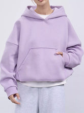 Women's Oversized Drop Shoulder Kangaroo Pocket Hoodie - product image 23