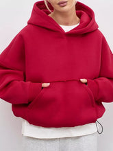 Women's Oversized Drop Shoulder Kangaroo Pocket Hoodie - product image 27