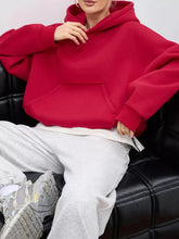 Women's Oversized Drop Shoulder Kangaroo Pocket Hoodie - product image 28