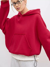 Women's Oversized Drop Shoulder Kangaroo Pocket Hoodie - product image 29