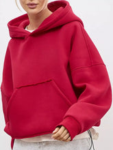 Women's Oversized Drop Shoulder Kangaroo Pocket Hoodie - product image 30