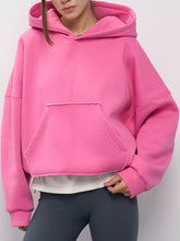 Women's Oversized Drop Shoulder Kangaroo Pocket Hoodie - product image 33