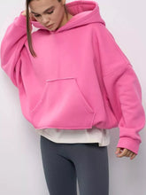 Women's Oversized Drop Shoulder Kangaroo Pocket Hoodie - product image 34