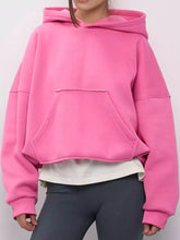 Women's Oversized Drop Shoulder Kangaroo Pocket Hoodie - product image 35