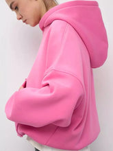 Women's Oversized Drop Shoulder Kangaroo Pocket Hoodie - product image 36