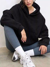 Women's Oversized Drop Shoulder Kangaroo Pocket Hoodie - product image 39