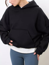 Women's Oversized Drop Shoulder Kangaroo Pocket Hoodie - product image 40