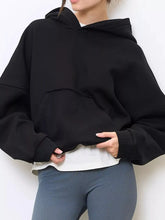 Women's Oversized Drop Shoulder Kangaroo Pocket Hoodie - product image 41