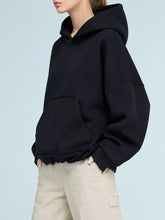 Women's Oversized Drop Shoulder Kangaroo Pocket Hoodie - product image 42