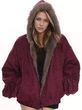 Women's Oversized Faux Fur Trim Bomber Jacket - product image 5