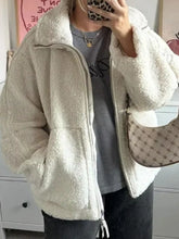 Women's Oversized Sherpa Fleece Zip-Up Jacket - product photo 3