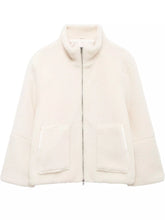 Women's Oversized Sherpa Fleece Zip-Up Jacket - product photo 8
