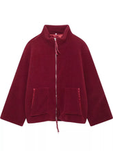 Women's Oversized Sherpa Fleece Zip-Up Jacket - product photo 12