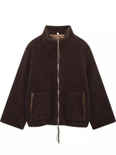 Women's Oversized Sherpa Fleece Zip-Up Jacket - product photo 15