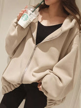 Women's Oversized Zip-Up Hoodie - product photo 1