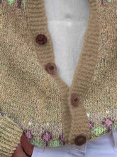 Women's Plus Size Pink Fair Isle Knit Cardigan - product photo 12