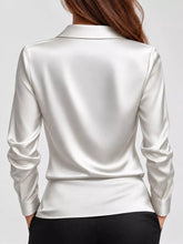 Women's Plus Size Satin Cowl-Neck Blouse - product photo 32