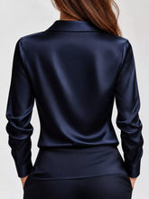 Women's Plus Size Satin Cowl-Neck Blouse - product photo 37