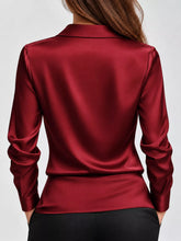 Women's Plus Size Satin Cowl-Neck Blouse - product photo 41