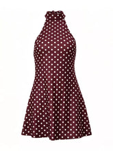 Women's Polka Dot Backless Halter Bodycon Mini Dress - product photo 17