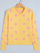 Women's Polka Dot Button-Front Knit Cardigan - product photo 2