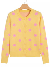 Women's Polka Dot Button-Front Knit Cardigan - product photo 10